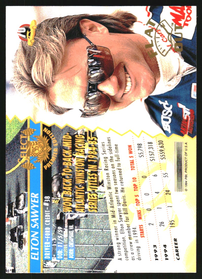Sports Card Back