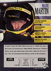1995 Press Pass #66 Mark Martin back image