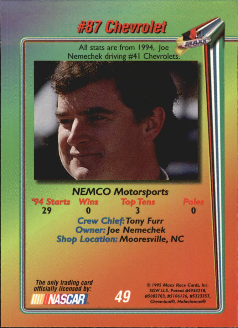 B1365- 1995 Maxx Premier Plus Racing 1-183 +Inserts -You Pick- 15+ FREE US SHIP - Picture 93 of 361