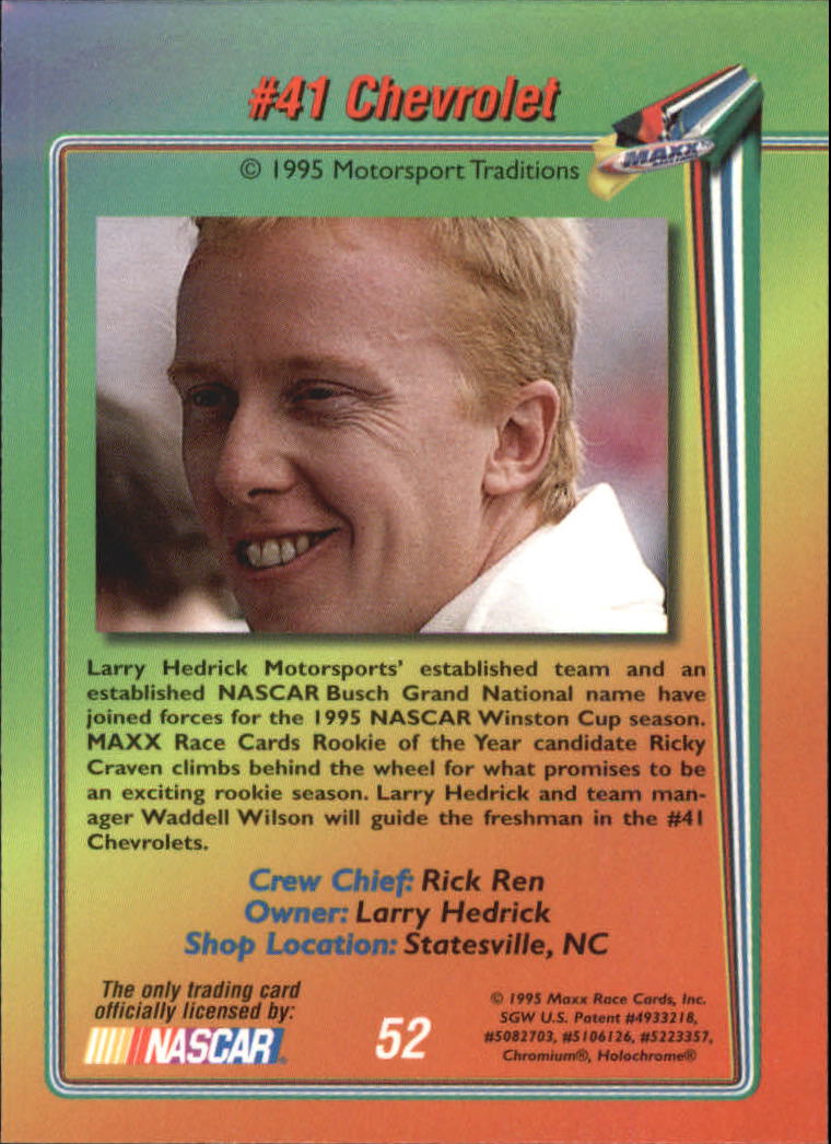 B1365- 1995 Maxx Premier Plus Racing 1-183 +Inserts -You Pick- 15+ FREE US SHIP - Picture 99 of 361