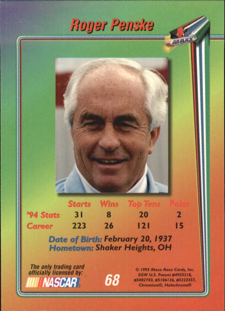 B1365- 1995 Maxx Premier Plus Racing 1-183 +Inserts -You Pick- 15+ FREE US SHIP - Picture 131 of 361