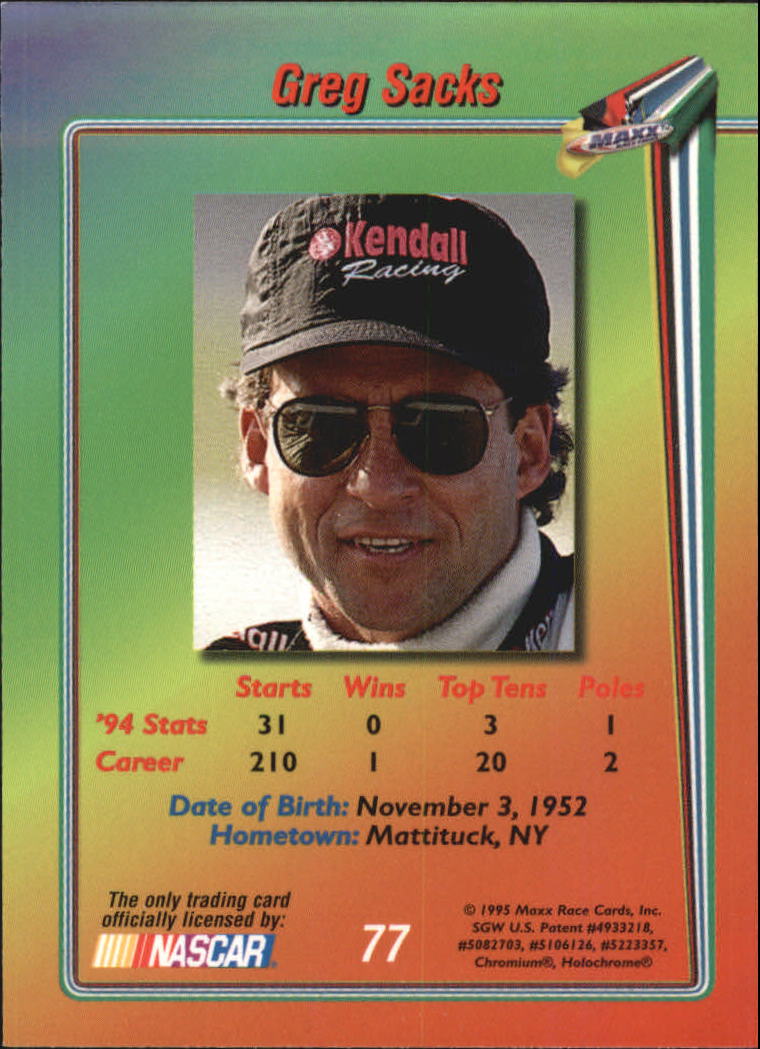 B1365- 1995 Maxx Premier Plus Racing 1-183 +Inserts -You Pick- 15+ FREE US SHIP - Picture 149 of 361