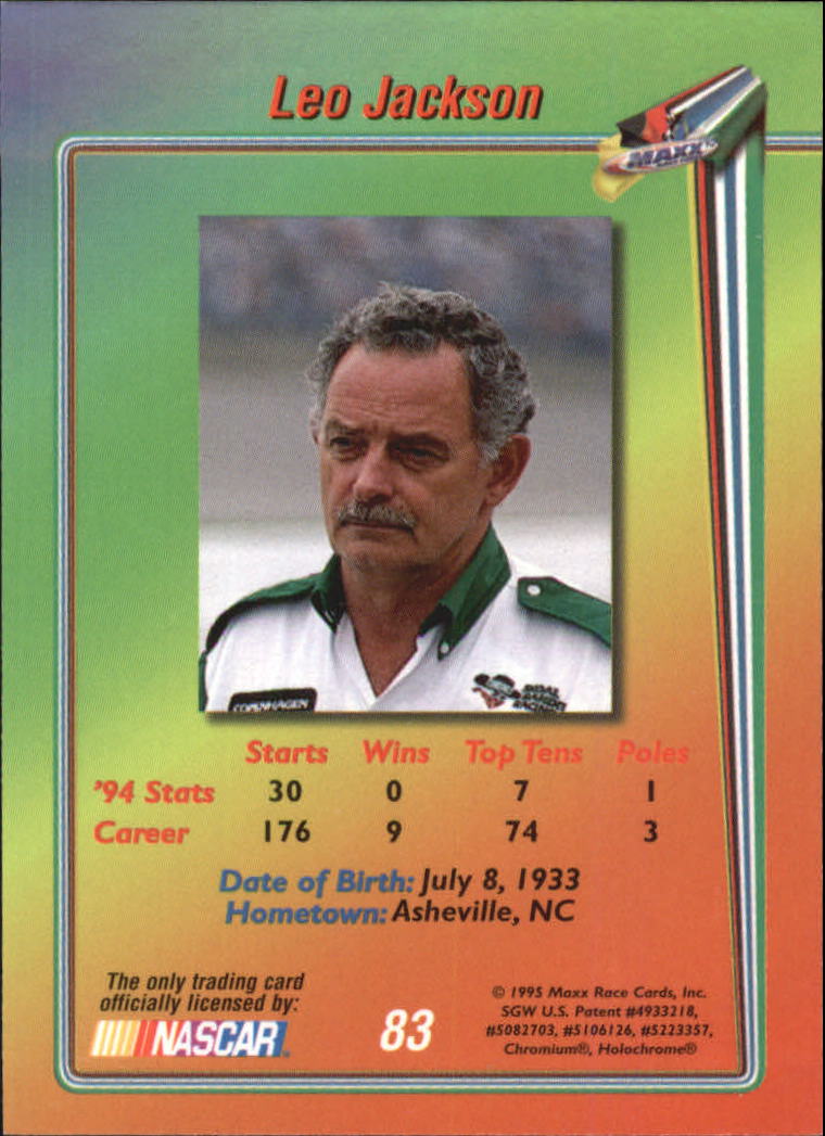 B1365- 1995 Maxx Premier Plus Racing 1-183 +Inserts -You Pick- 15+ FREE US SHIP - Picture 161 of 361