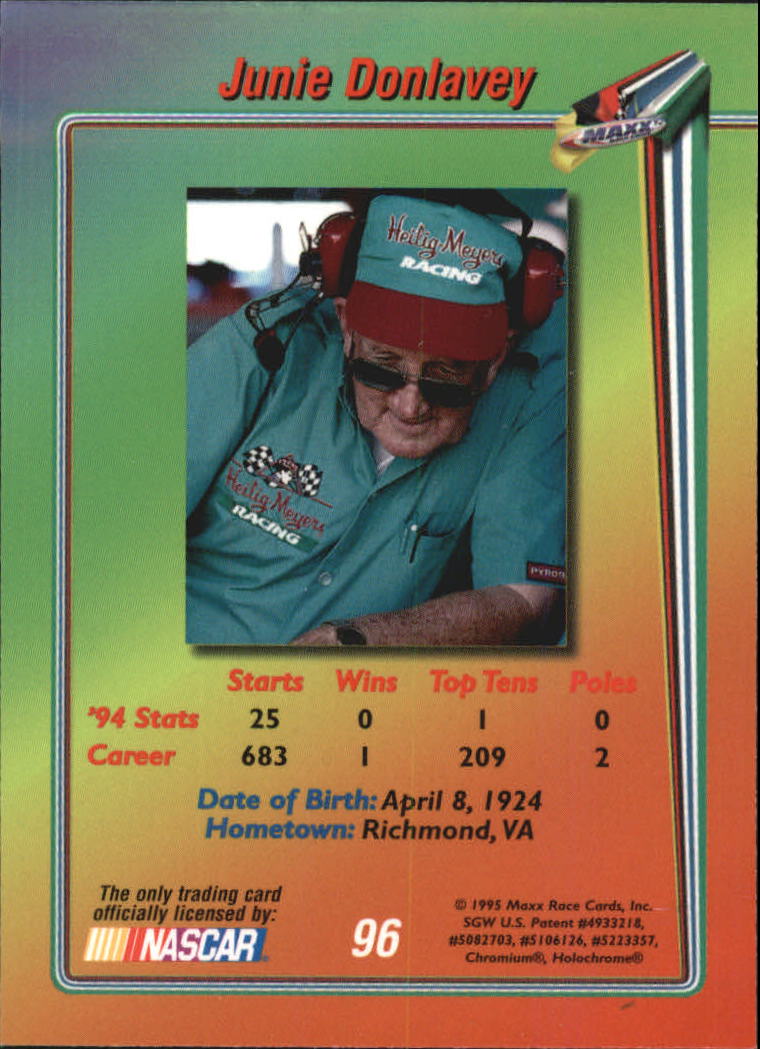 B1365- 1995 Maxx Premier Plus Racing 1-183 +Inserts -You Pick- 15+ FREE US SHIP - Picture 187 of 361