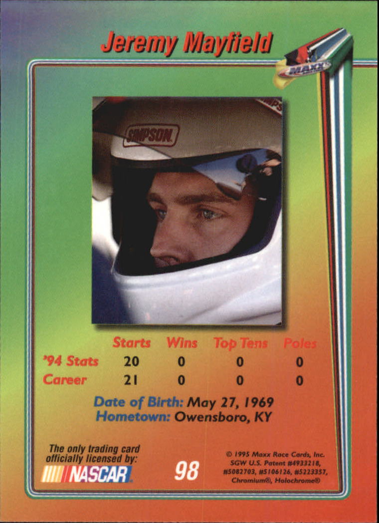 B1365- 1995 Maxx Premier Plus Racing 1-183 +Inserts -You Pick- 15+ FREE US SHIP - Picture 191 of 361