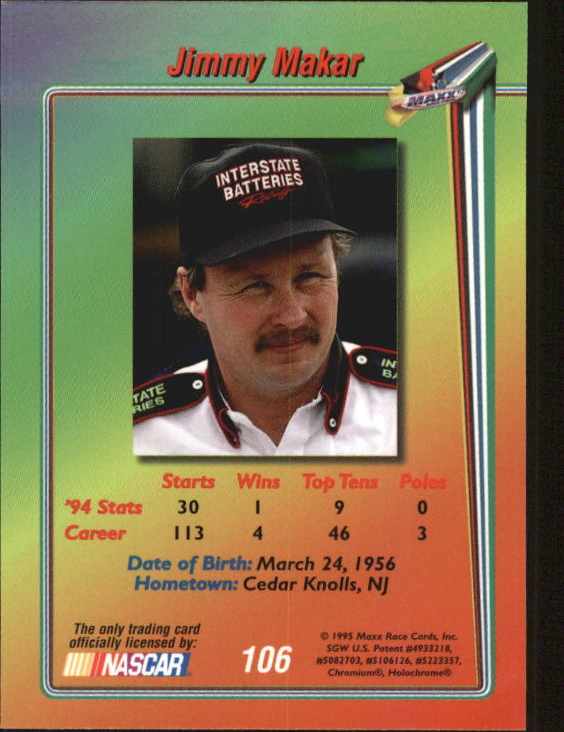 B1365- 1995 Maxx Premier Plus Racing 1-183 +Inserts -You Pick- 15+ FREE US SHIP - Picture 207 of 361