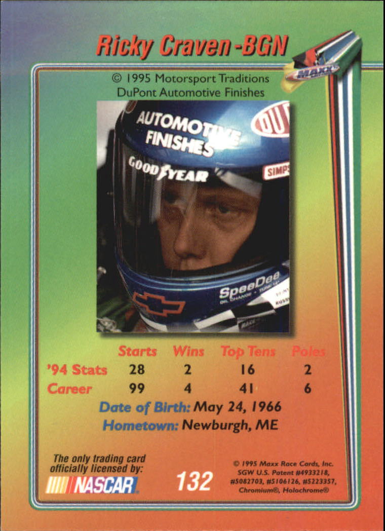 B1365- 1995 Maxx Premier Plus Racing 1-183 +Inserts -You Pick- 15+ FREE US SHIP - Picture 259 of 361