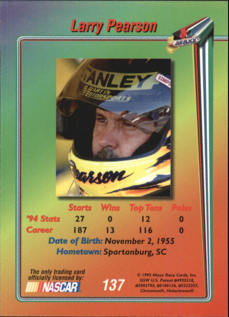 B1365- 1995 Maxx Premier Plus Racing 1-183 +Inserts -You Pick- 15+ FREE US SHIP - Picture 269 of 361