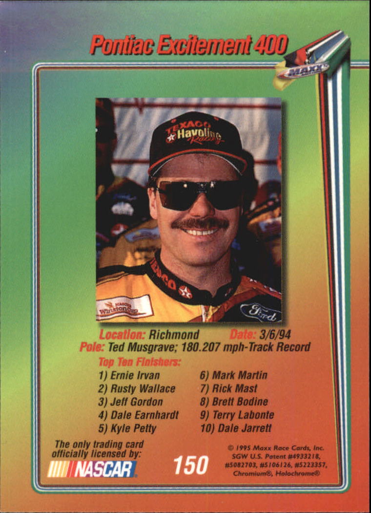 B1365- 1995 Maxx Premier Plus Racing 1-183 +Inserts -You Pick- 15+ FREE US SHIP - Picture 295 of 361