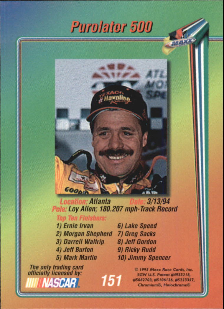 B1365- 1995 Maxx Premier Plus Racing 1-183 +Inserts -You Pick- 15+ FREE US SHIP - Picture 297 of 361