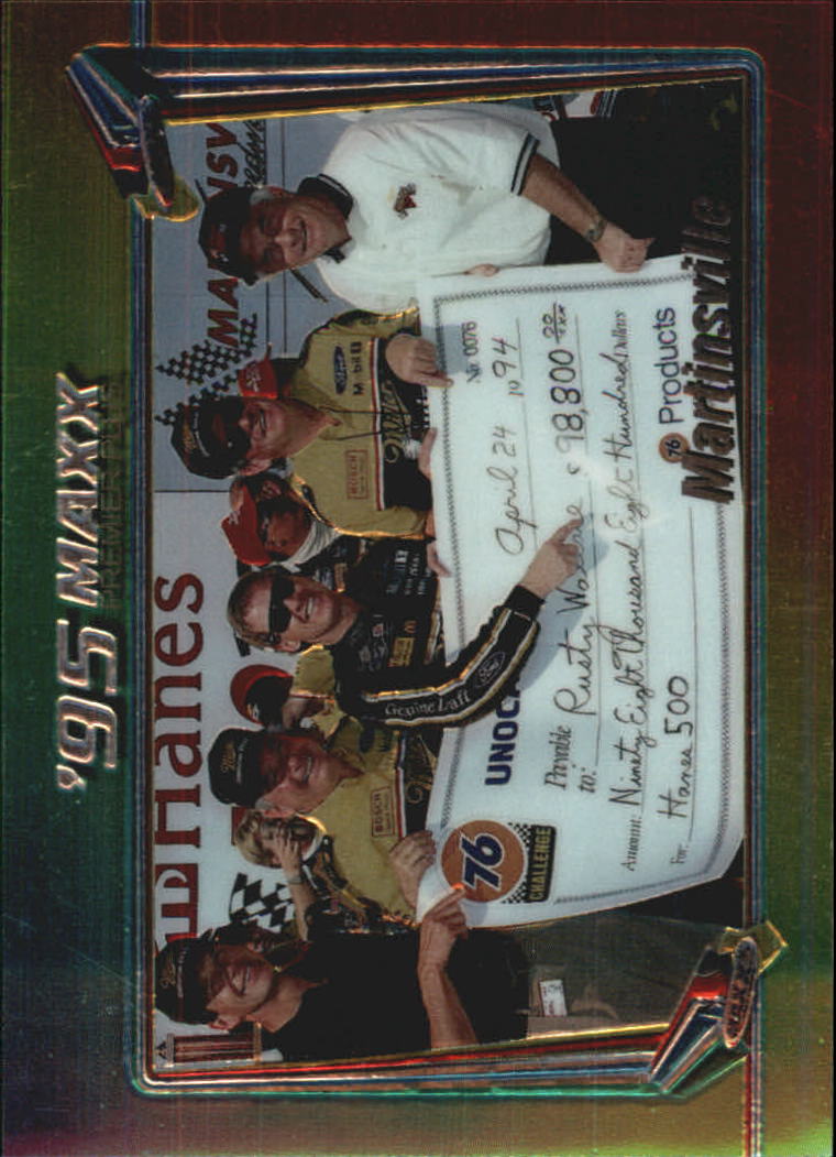 B1365- 1995 Maxx Premier Plus Racing 1-183 +Inserts -You Pick- 15+ FREE US SHIP - Picture 304 of 361