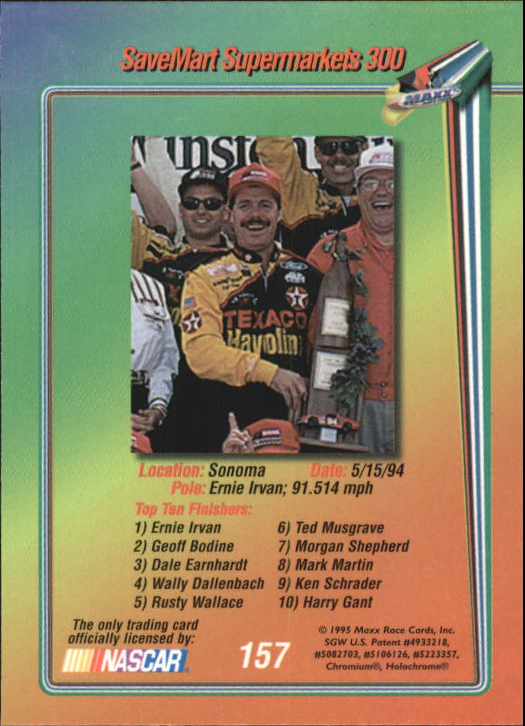 B1365- 1995 Maxx Premier Plus Racing 1-183 +Inserts -You Pick- 15+ FREE US SHIP - Picture 309 of 361