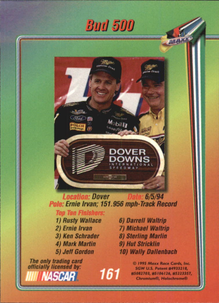 B1365- 1995 Maxx Premier Plus Racing 1-183 +Inserts -You Pick- 15+ FREE US SHIP - Picture 317 of 361