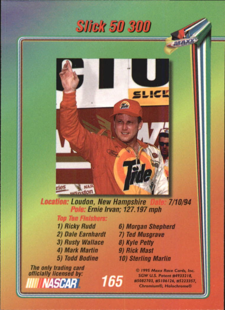 B1365- 1995 Maxx Premier Plus Racing 1-183 +Inserts -You Pick- 15+ FREE US SHIP - Picture 325 of 361