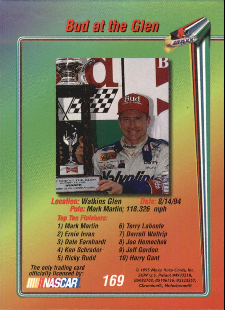 B1365- 1995 Maxx Premier Plus Racing 1-183 +Inserts -You Pick- 15+ FREE US SHIP - Picture 333 of 361