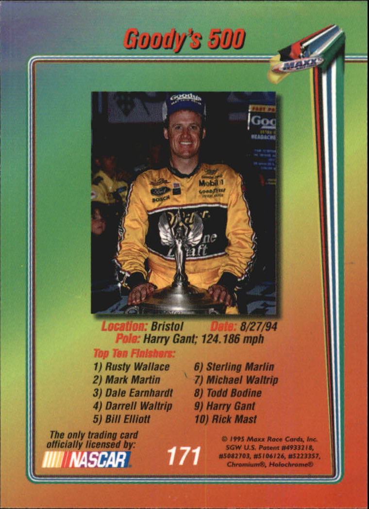 B1365- 1995 Maxx Premier Plus Racing 1-183 +Inserts -You Pick- 15+ FREE US SHIP - Picture 337 of 361