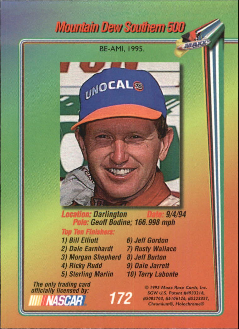 B1365- 1995 Maxx Premier Plus Racing 1-183 +Inserts -You Pick- 15+ FREE US SHIP - Picture 339 of 361