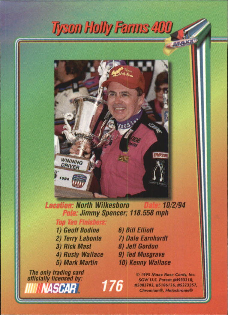 B1365- 1995 Maxx Premier Plus Racing 1-183 +Inserts -You Pick- 15+ FREE US SHIP - Picture 347 of 361