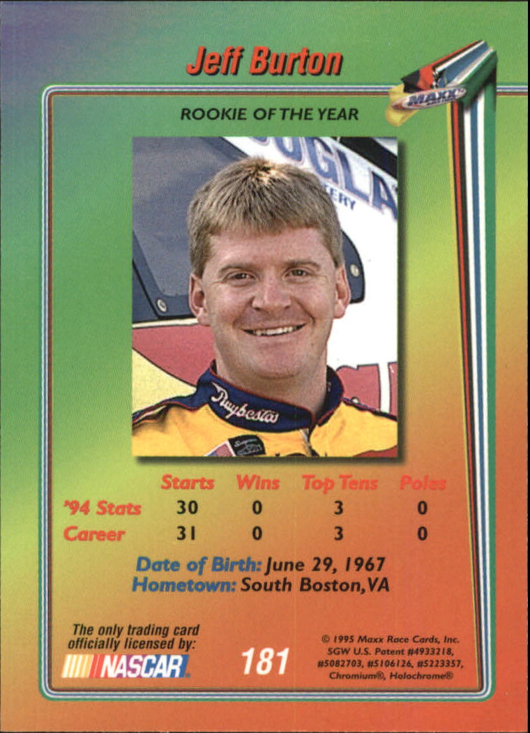 B1365- 1995 Maxx Premier Plus Racing 1-183 +Inserts -You Pick- 15+ FREE US SHIP - Picture 357 of 361