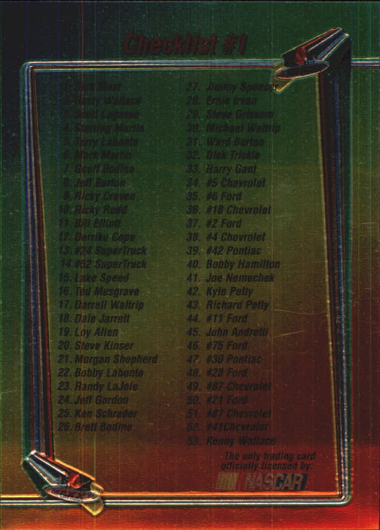 B1365- 1995 Maxx Premier Plus Racing 1-183 +Inserts -You Pick- 15+ FREE US SHIP - Picture 358 of 361