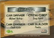1995 Finish Line Standout Cars #SC10 Michael Waltrip's Car back image