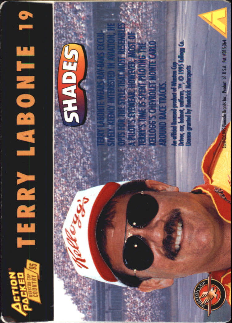 1995 Action Packed Country #19 Terry Labonte S back image