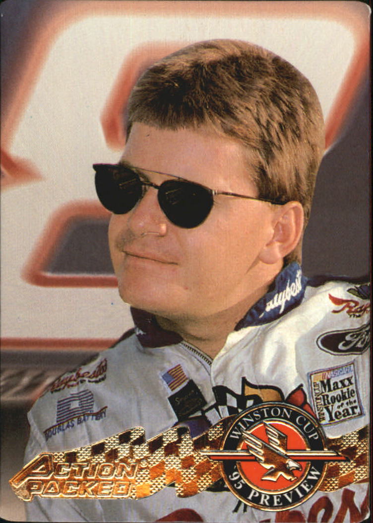 1995 Action Packed Preview #5 Jeff Burton