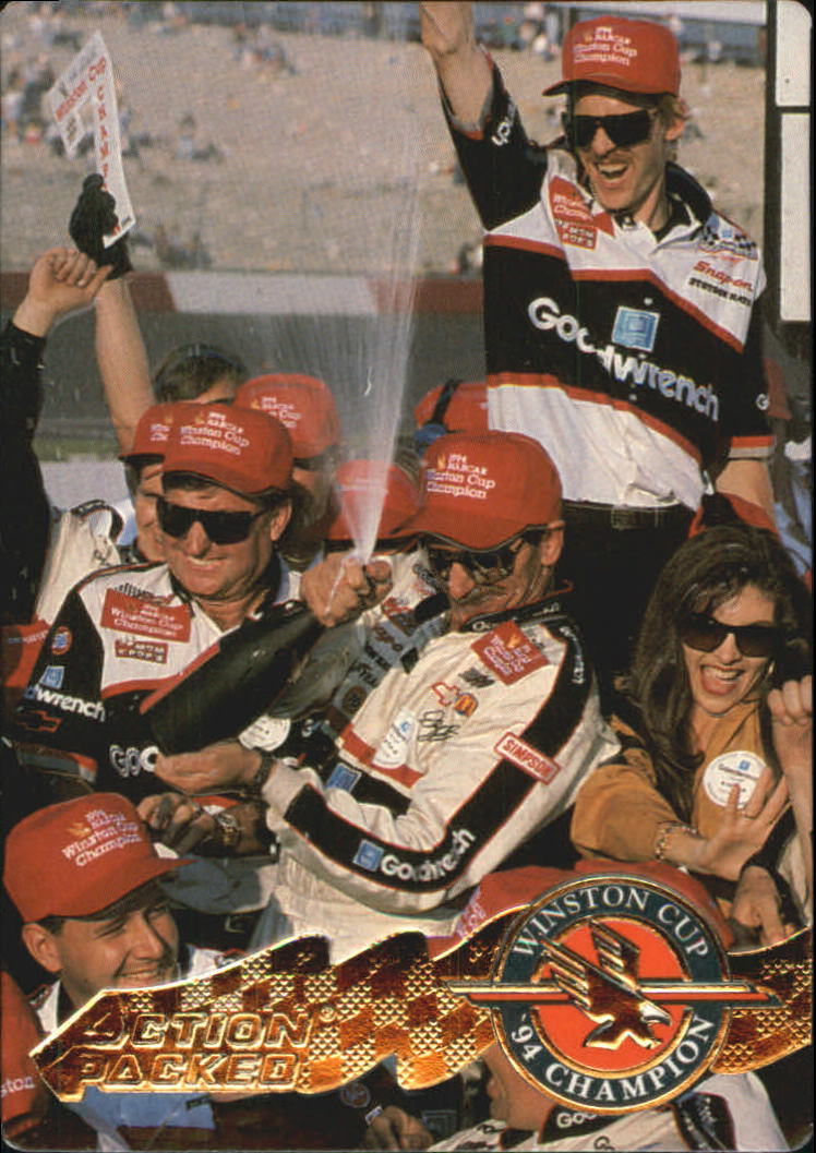 1995 Action Packed Preview #59 Dale Earnhardt WC Champ