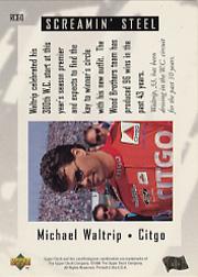 1996 Upper Deck Road To The Cup #RC60 Michael Waltrip's Car back image