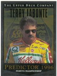 1996 Upper Deck Road To The Cup Predictor Points #PP5 Terry Labonte WIN