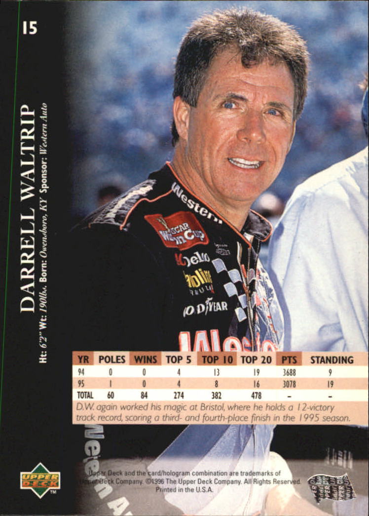 B0552- 1996 Upper Deck Racing Cards 1-150 +Inserts -You Pick- 15+ FREE US SHIP - Picture 31 of 295