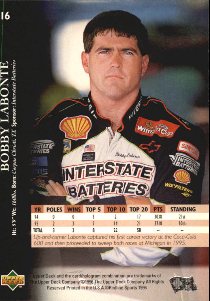 B0552- 1996 Upper Deck Racing Cards 1-150 +Inserts -You Pick- 15+ FREE US SHIP - Picture 33 of 295