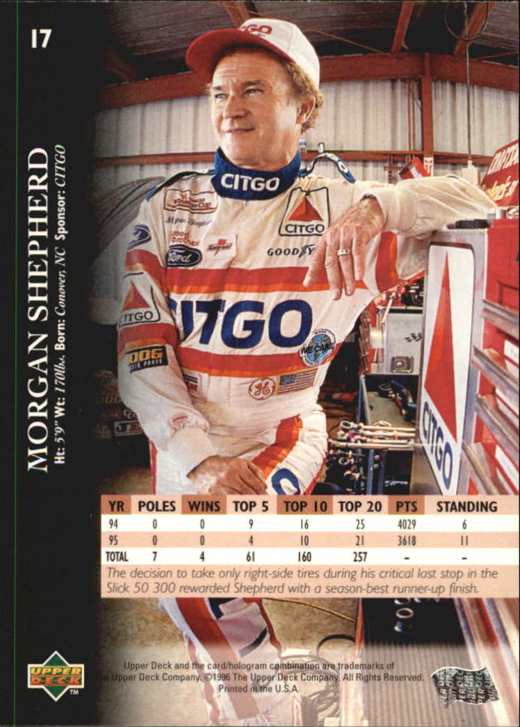 B0552- 1996 Upper Deck Racing Cards 1-150 +Inserts -You Pick- 15+ FREE US SHIP - Picture 35 of 295