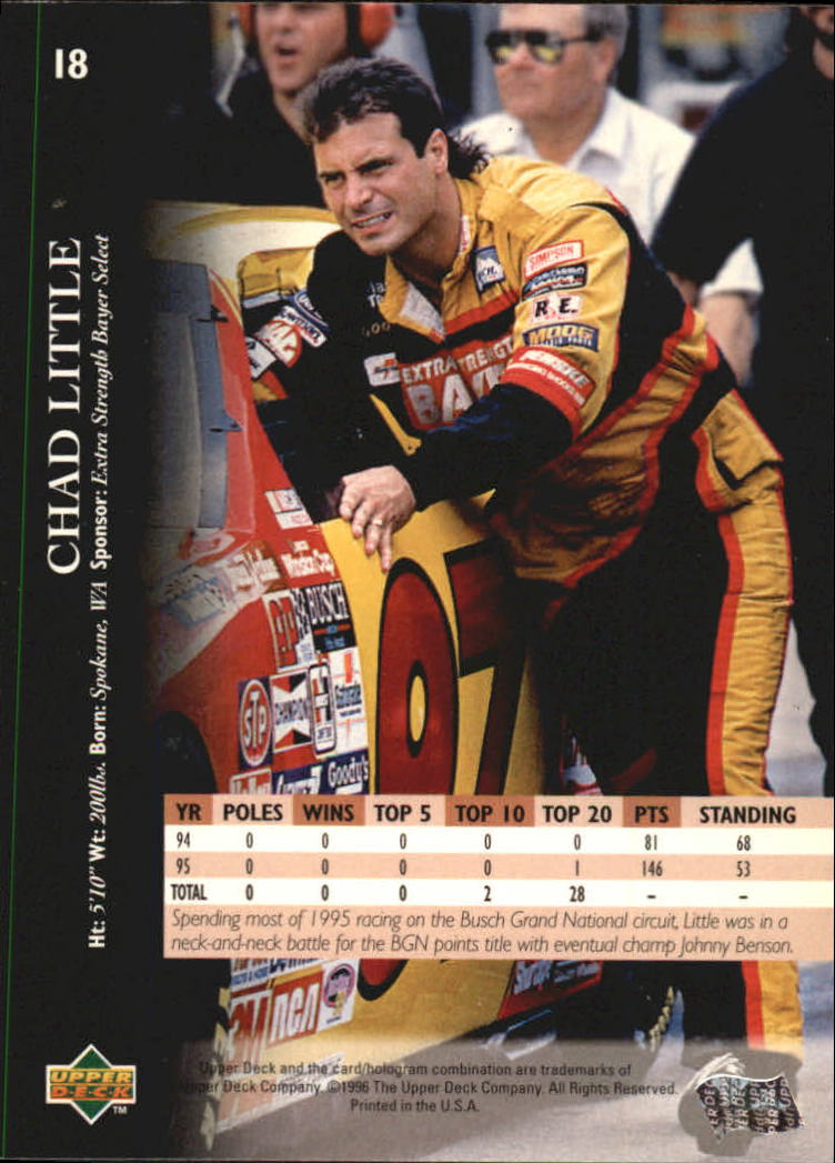 B0552- 1996 Upper Deck Racing Cards 1-150 +Inserts -You Pick- 15+ FREE US SHIP - Picture 37 of 295
