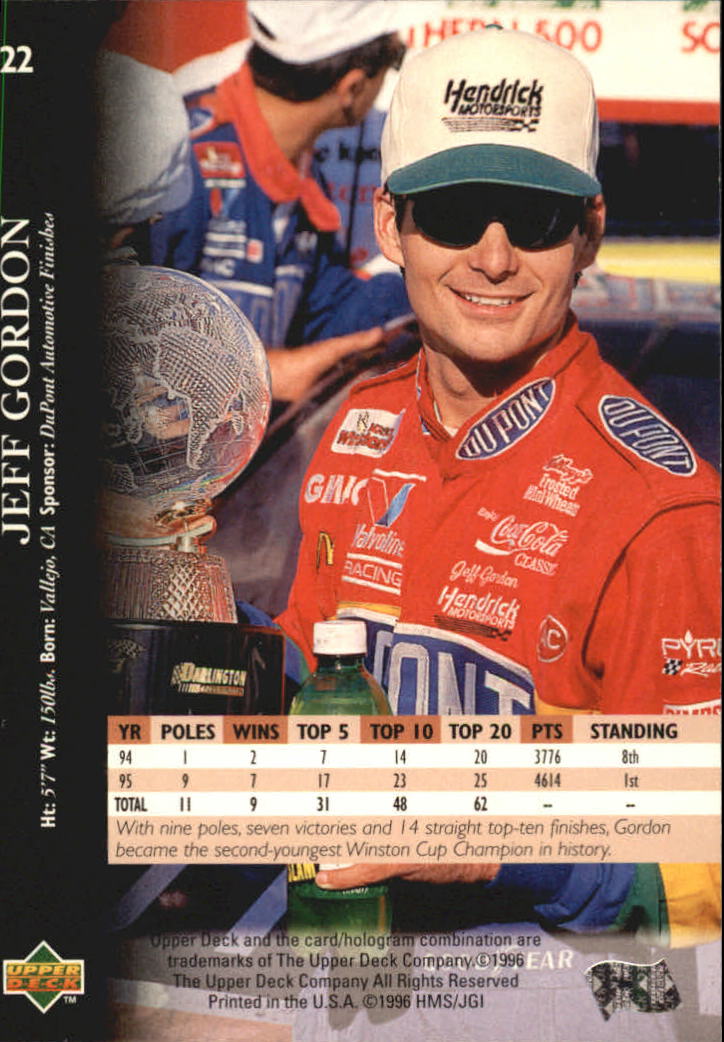 B0552- 1996 Upper Deck Racing Cards 1-150 +Inserts -You Pick- 15+ FREE US SHIP - Picture 45 of 295