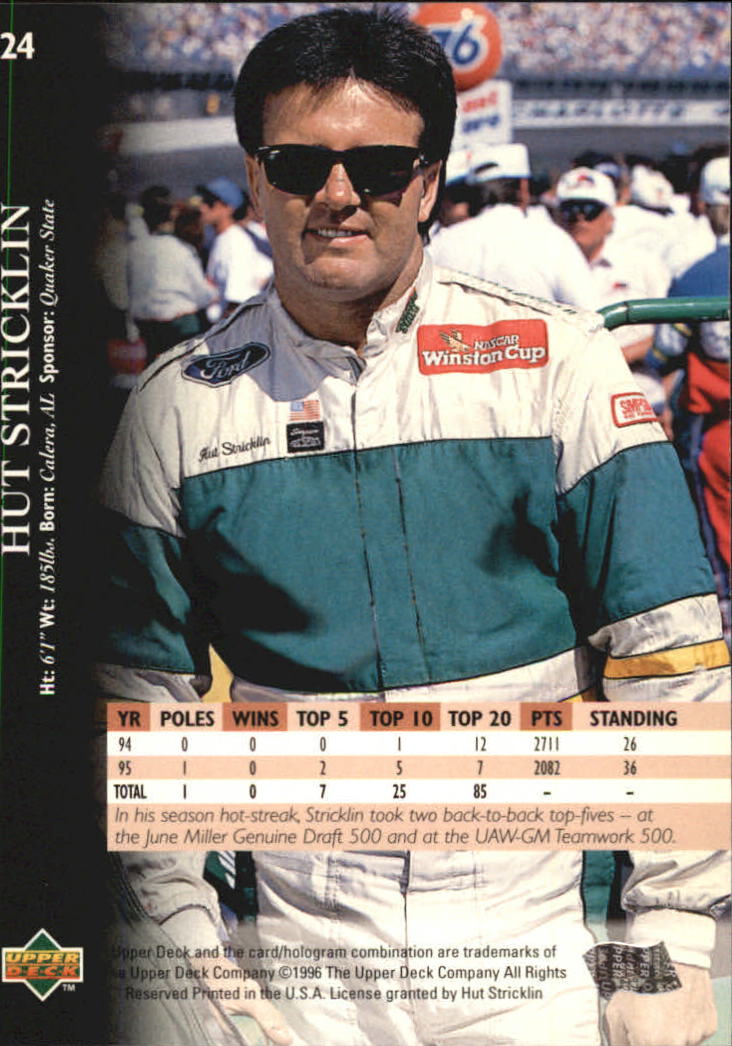 B0552- 1996 Upper Deck Racing Cards 1-150 +Inserts -You Pick- 15+ FREE US SHIP - Picture 49 of 295