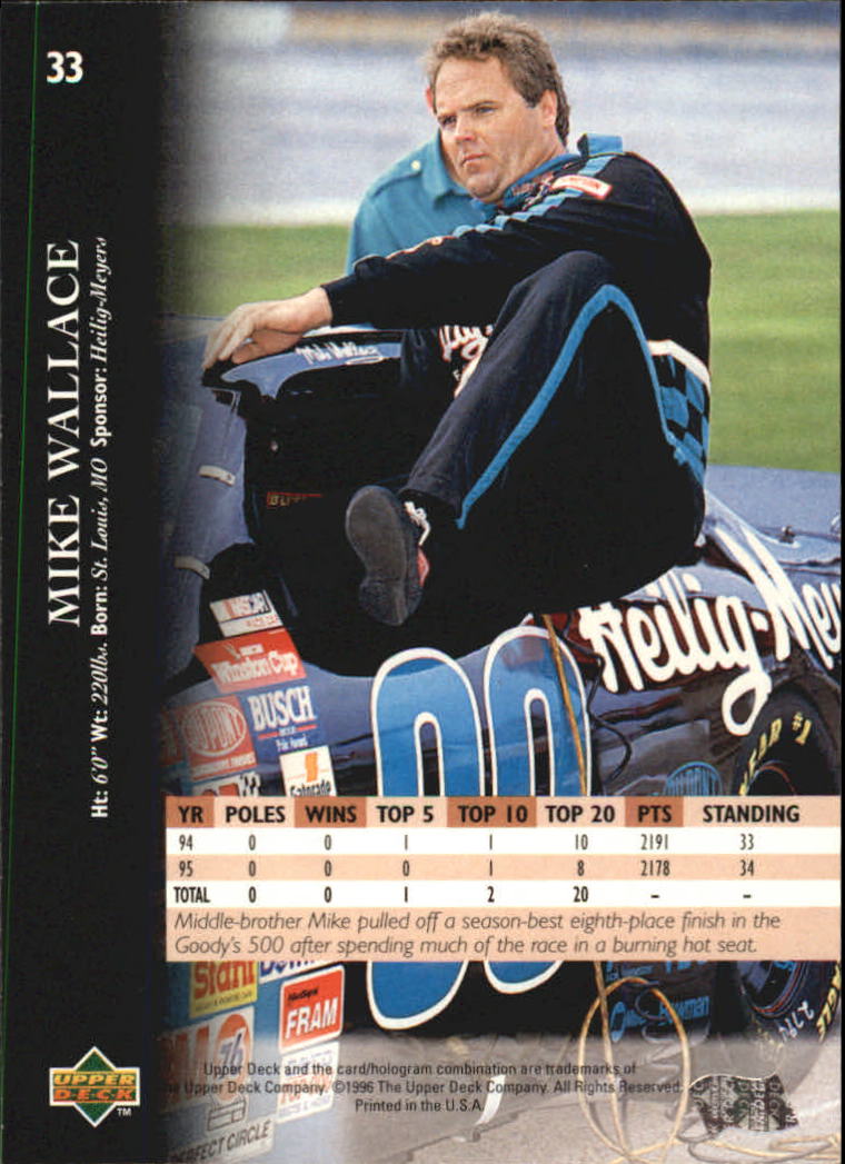B0552- 1996 Upper Deck Racing Cards 1-150 +Inserts -You Pick- 15+ FREE US SHIP - Picture 67 of 295