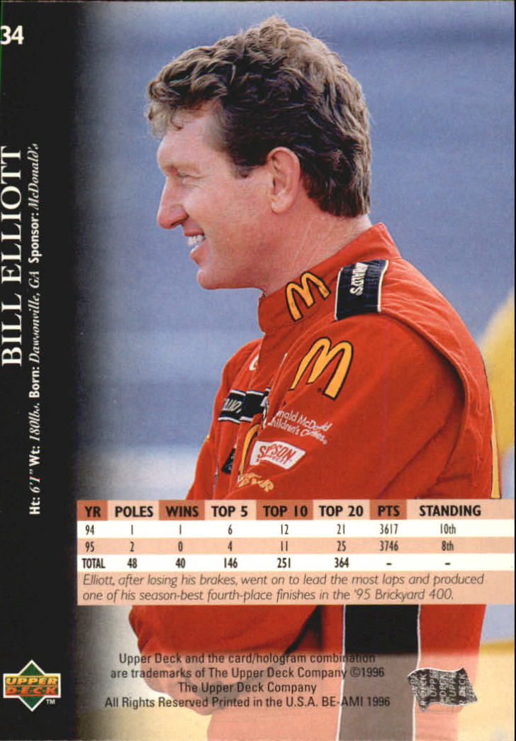 B0552- 1996 Upper Deck Racing Cards 1-150 +Inserts -You Pick- 15+ FREE US SHIP - Picture 69 of 295
