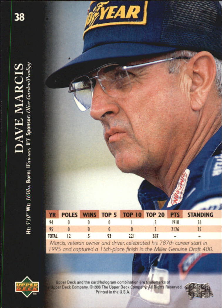 B0552- 1996 Upper Deck Racing Cards 1-150 +Inserts -You Pick- 15+ FREE US SHIP - Picture 77 of 295