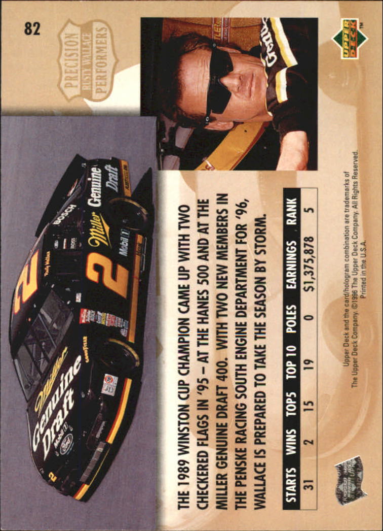 B0552- 1996 Upper Deck Racing Cards 1-150 +Inserts -You Pick- 15+ FREE US SHIP - Picture 159 of 295