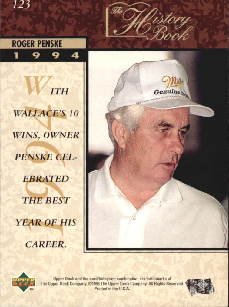 B0552- 1996 Upper Deck Racing Cards 1-150 +Inserts -You Pick- 15+ FREE US SHIP - Picture 237 of 295