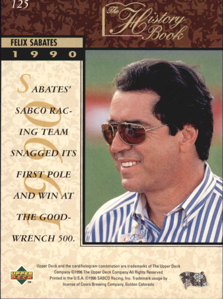 B0552- 1996 Upper Deck Racing Cards 1-150 +Inserts -You Pick- 15+ FREE US SHIP - Picture 241 of 295