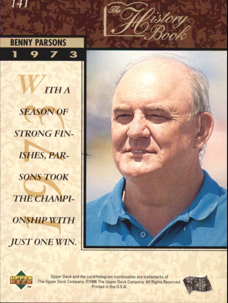1996 Upper Deck #141 Benny Parsons HB back image