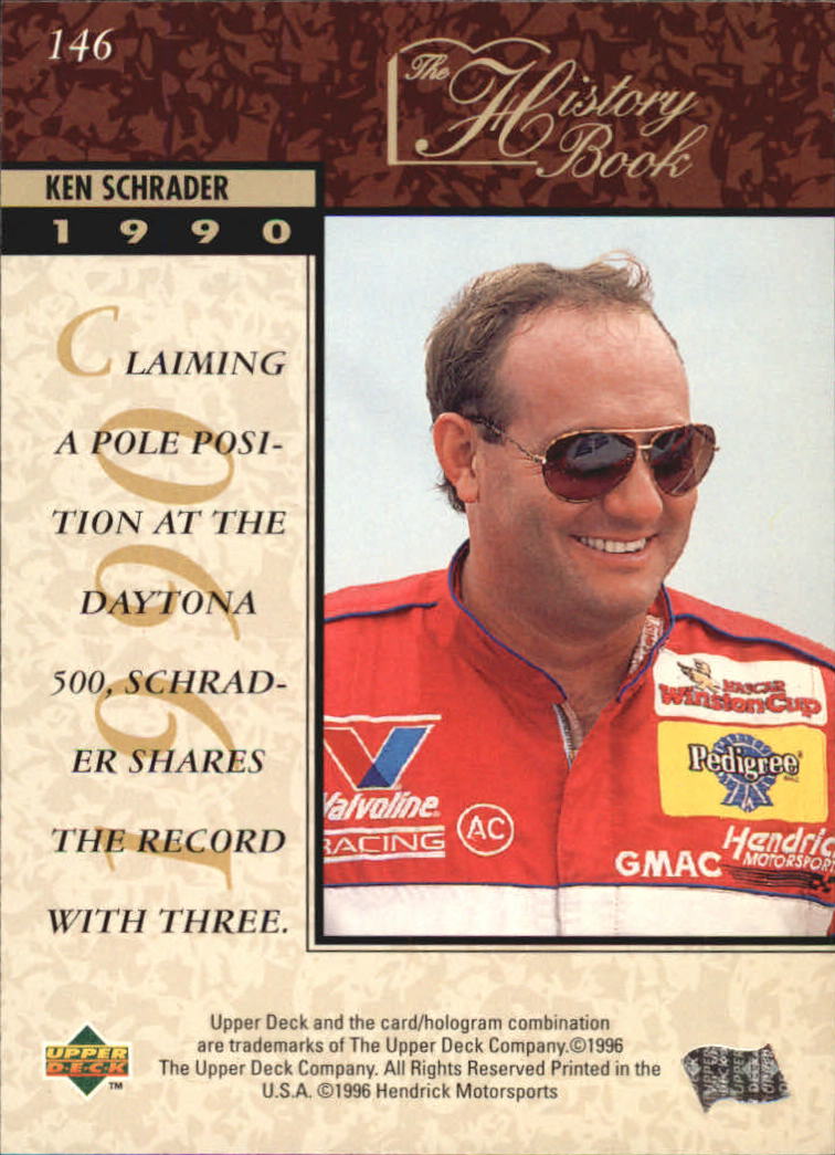 B0552- 1996 Upper Deck Racing Cards 1-150 +Inserts -You Pick- 15+ FREE US SHIP - Picture 283 of 295