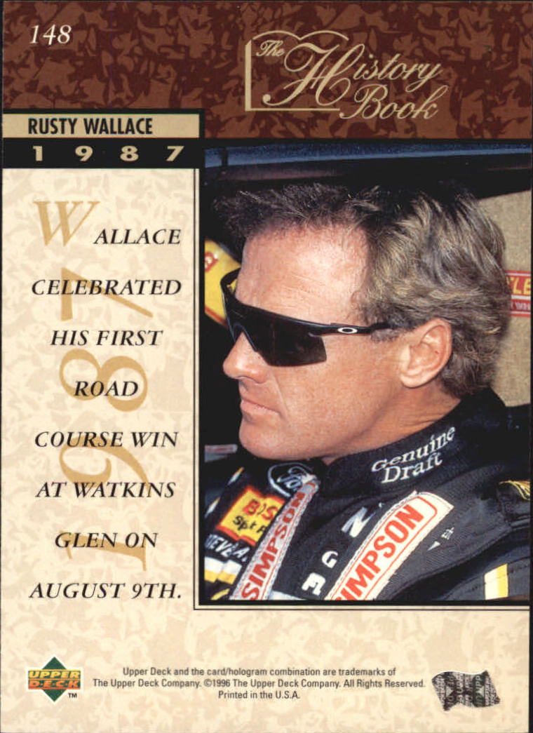 B0552- 1996 Upper Deck Racing Cards 1-150 +Inserts -You Pick- 15+ FREE US SHIP - Picture 287 of 295
