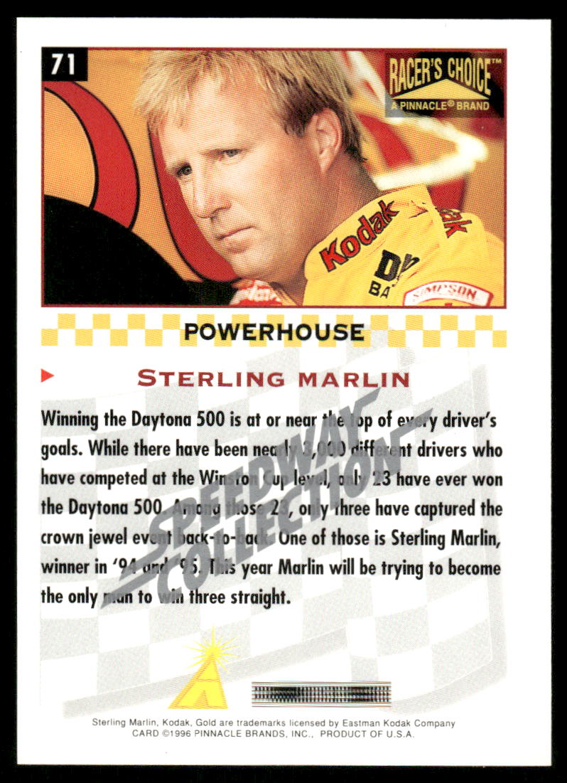 Sports Card Back