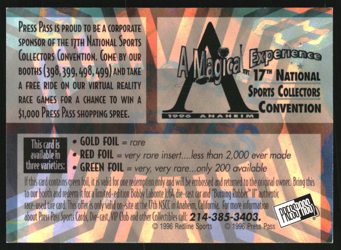 Sports Card Back