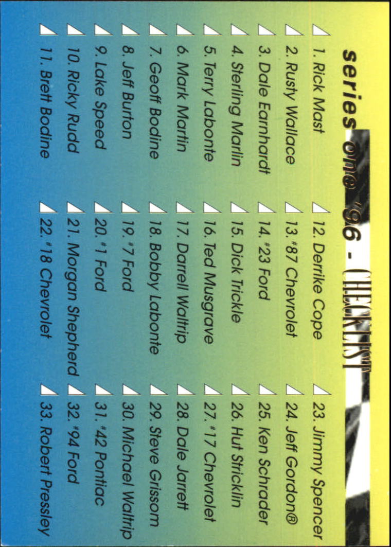 B7163- 1996 Maxx Rennen Karte #S 1-100 -du Pick- 15 + Gratis US Schiff - Bild 198 von 201