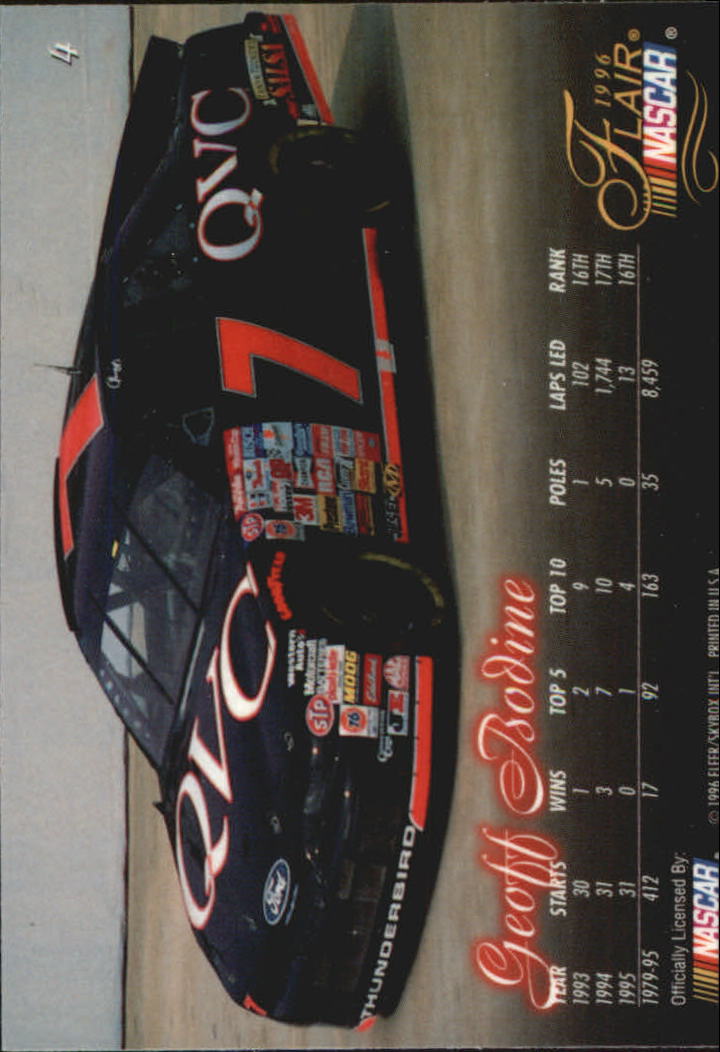 B6762- 1996 Flair Racing Card #s 1-100 -You Pick- 15+ FREE US SHIP - Picture 9 of 180
