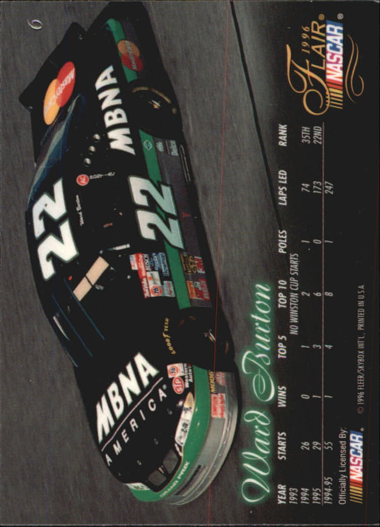 B6762- 1996 Flair Racing Card #s 1-100 -You Pick- 15+ FREE US SHIP - Picture 13 of 180
